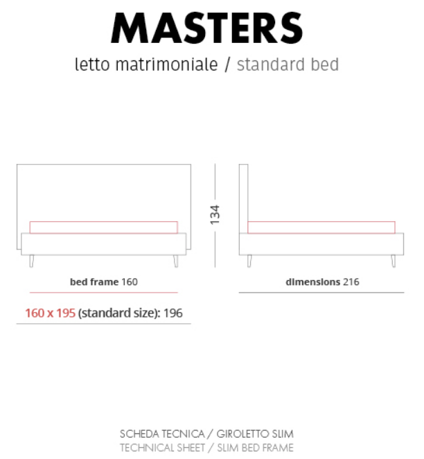 MASTERS DOUBLE BED