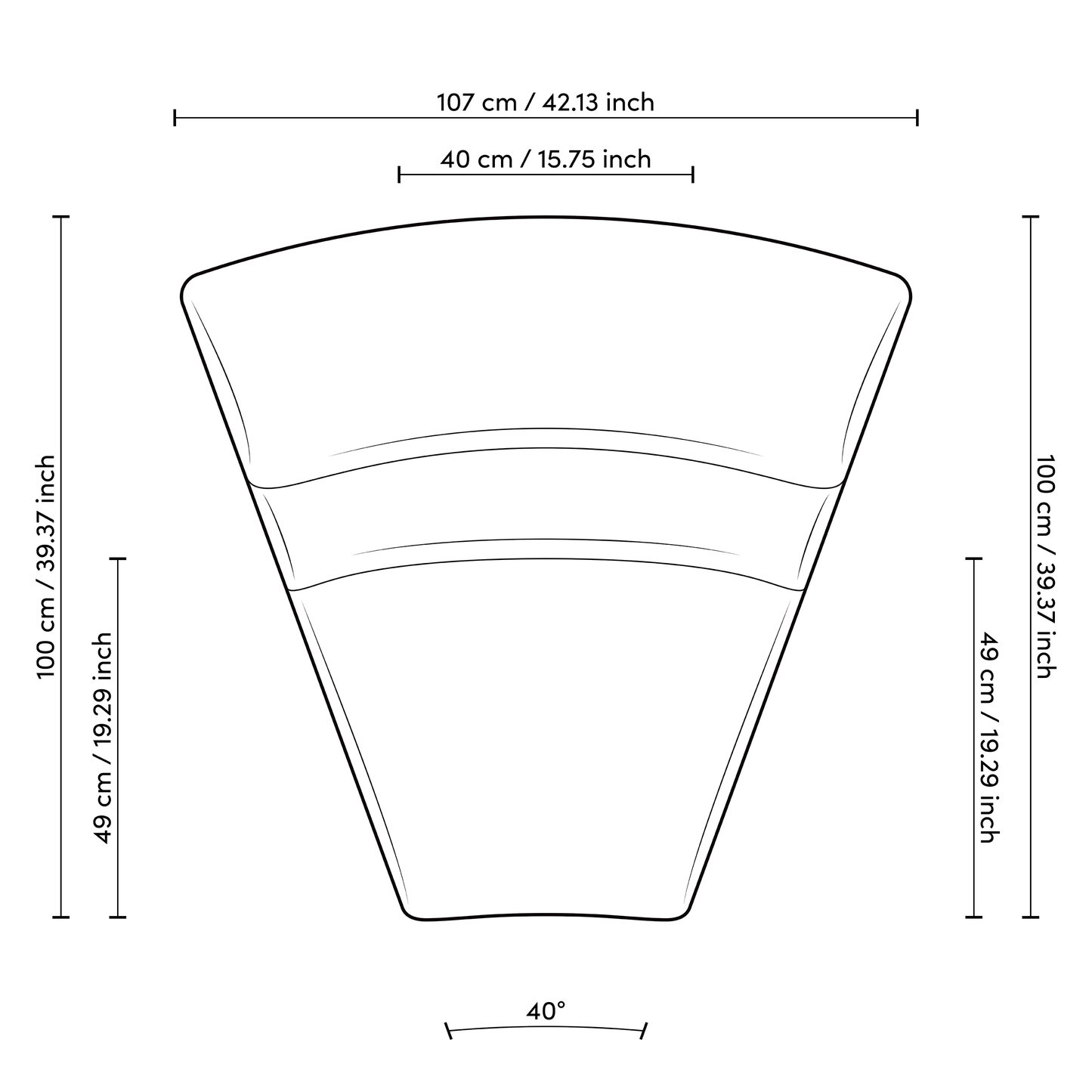 Canapé modulable Lindau angle intérieur