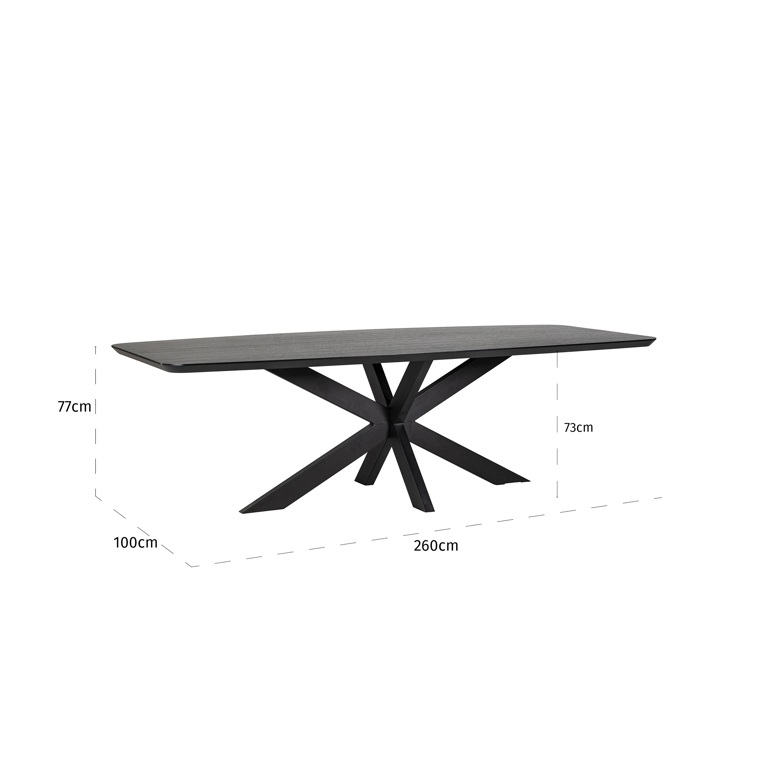 Table à manger Bonvoy noire