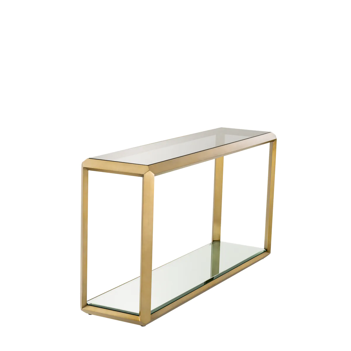 Table Console Callum finition laiton brossé