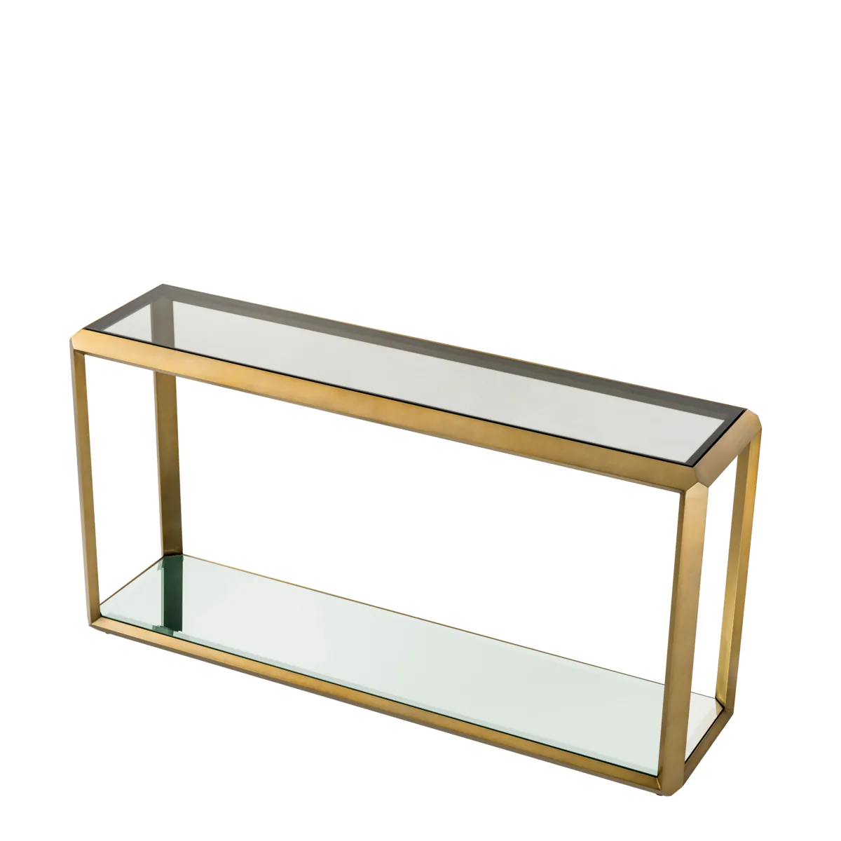 Table Console Callum finition laiton brossé