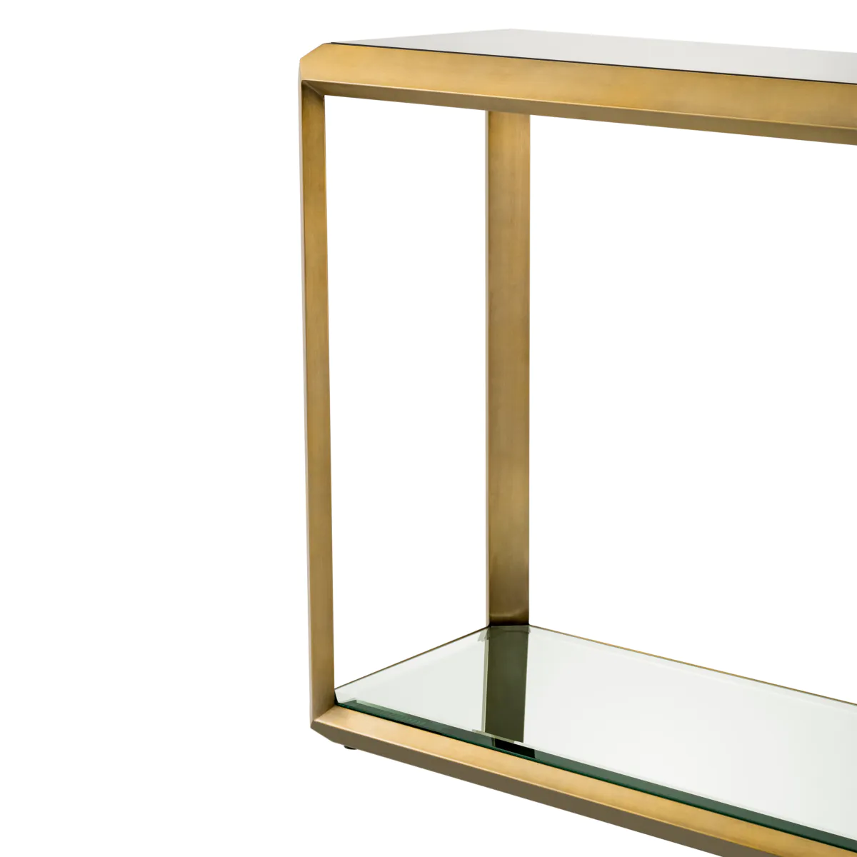 Table Console Callum finition laiton brossé
