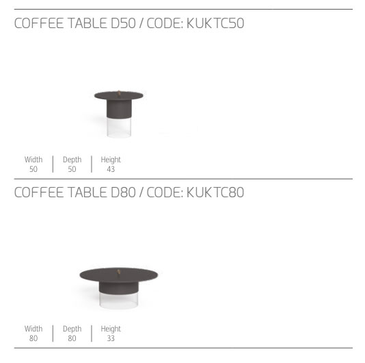 KUKÀ TABLE BASSE D50