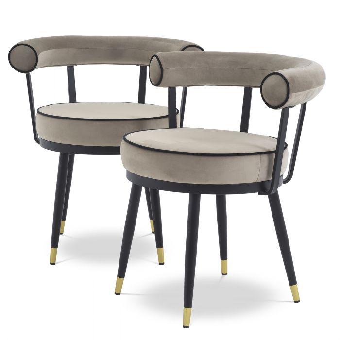 Chaise de salle à manger Vico set de 2 pièces