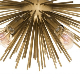 Plafonnier Boivin matte brass finish