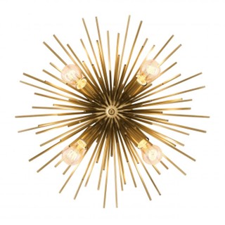 Plafonnier Boivin matte brass finish