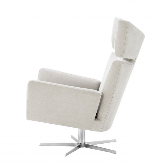 Fauteuil pivotante Eduardo clarck sable