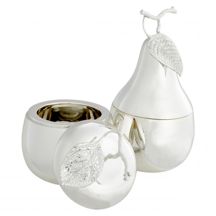 Boîte Pomme & Poire argentée