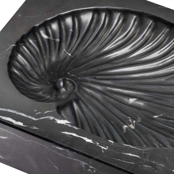 Objet Conchiglia marbre noir