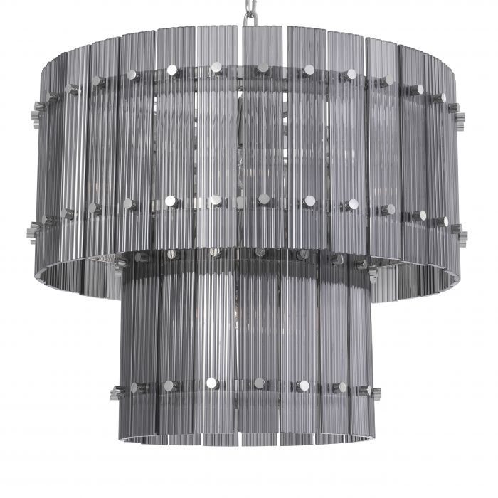 Lustre Ruby S nockel finish smoke glass