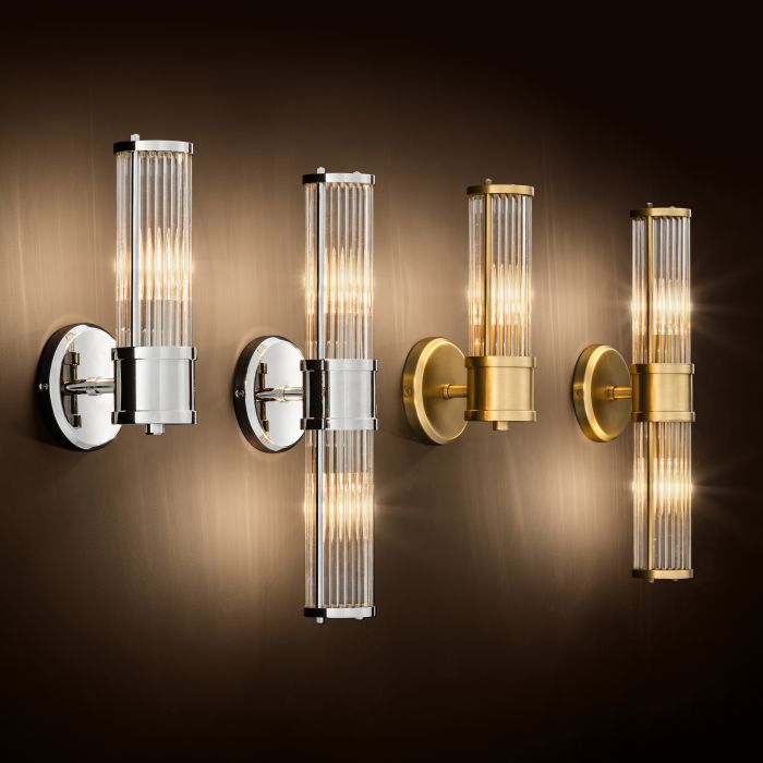 Applique Claridges Single finition nickel
