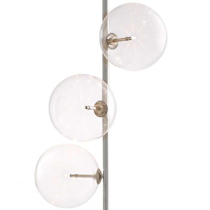 Lampadaire Tempo finition nickel