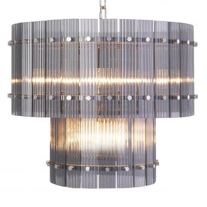 Lustre Ruby S nockel finish smoke glass