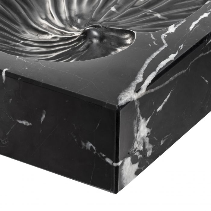 Objet Conchiglia marbre noir
