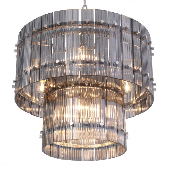 Lustre Ruby S nockel finish smoke glass