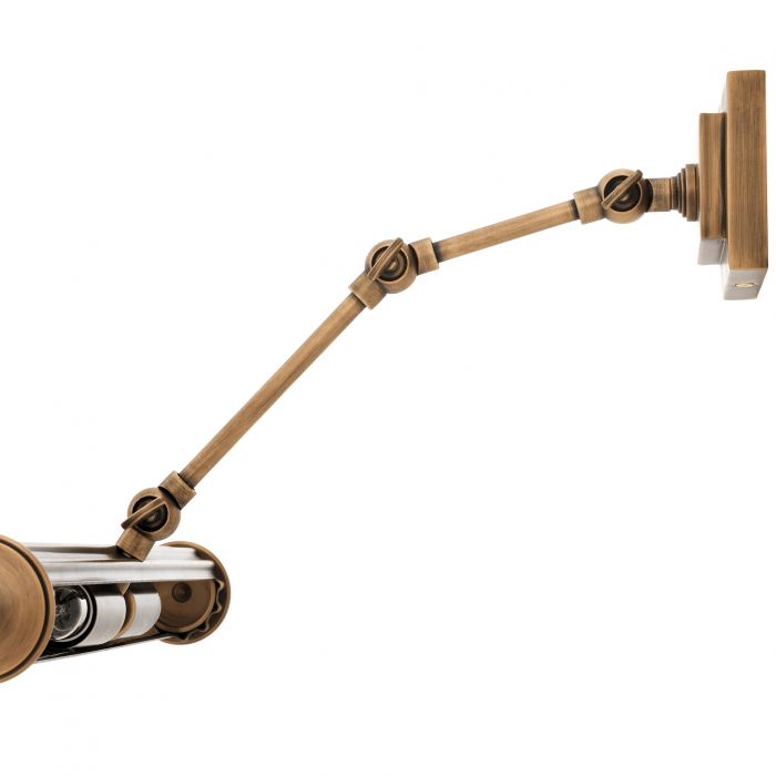 Applique Luca finition laiton antique L
