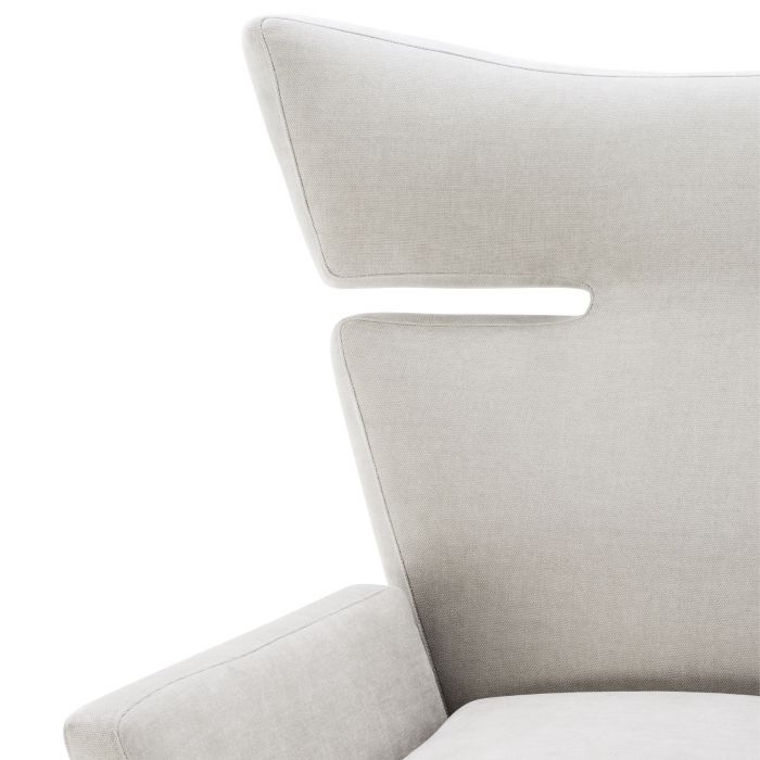 Fauteuil pivotante Eduardo clarck sable