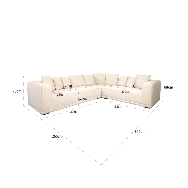 Lusso corner sofa 