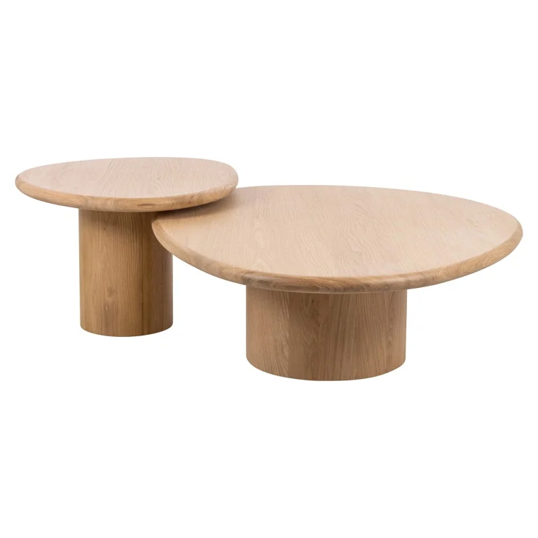 Table basse Oakley lot de 2 (chêne naturel)