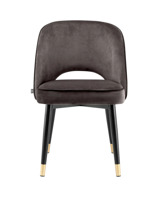 Chair Cliffv savona grey velvet