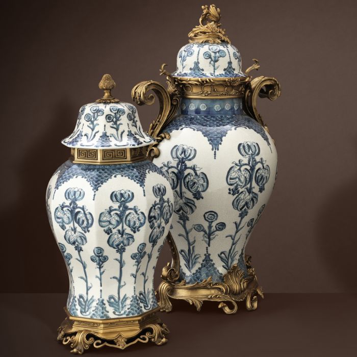 Vase Debussy bleu