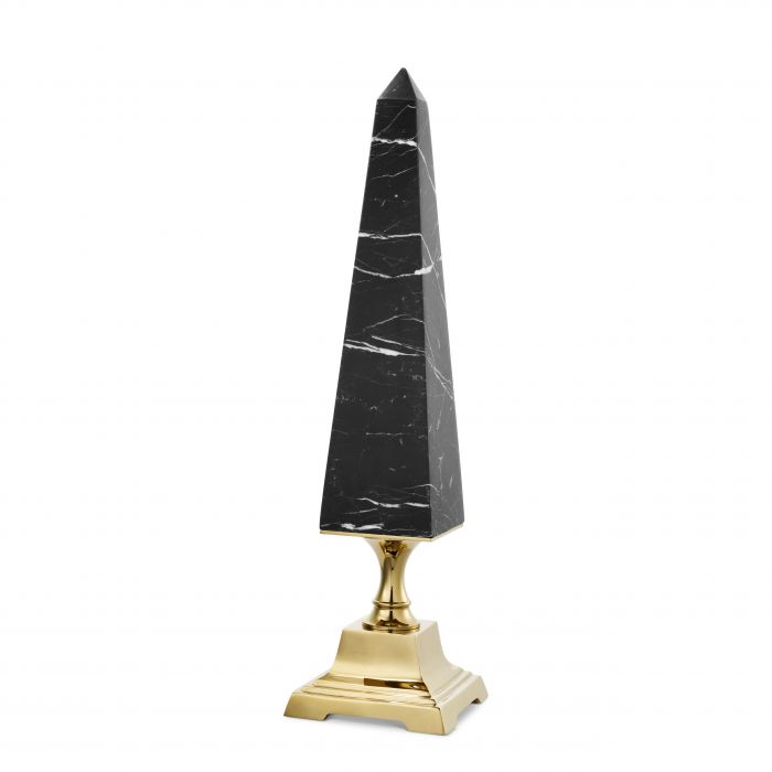 Obelisk-Layford-L-gold-finish-black-marble