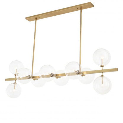 Chandelier-Largo-antique-brass-finish