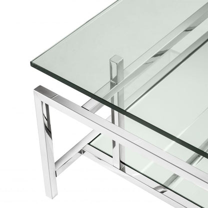 Table basse Superia inox poli