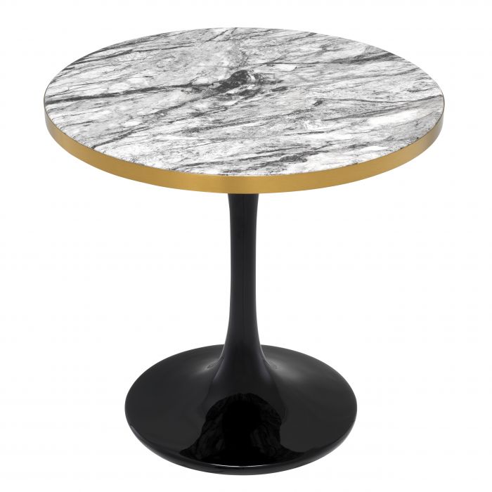 Table d'appoint Parme faux marbre gris