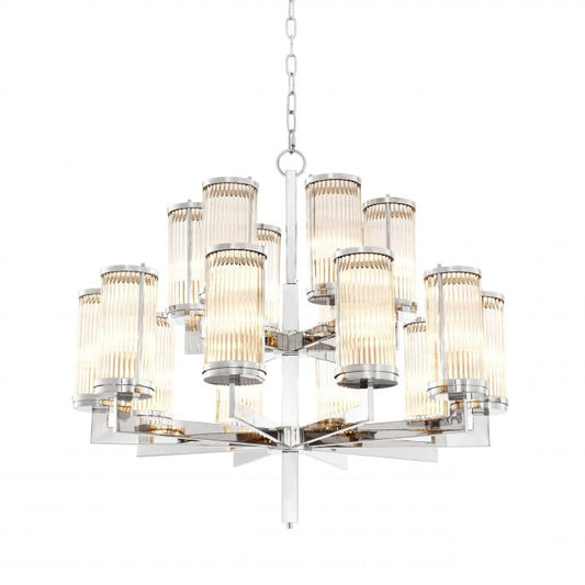 Claridges nickel finish light fixture