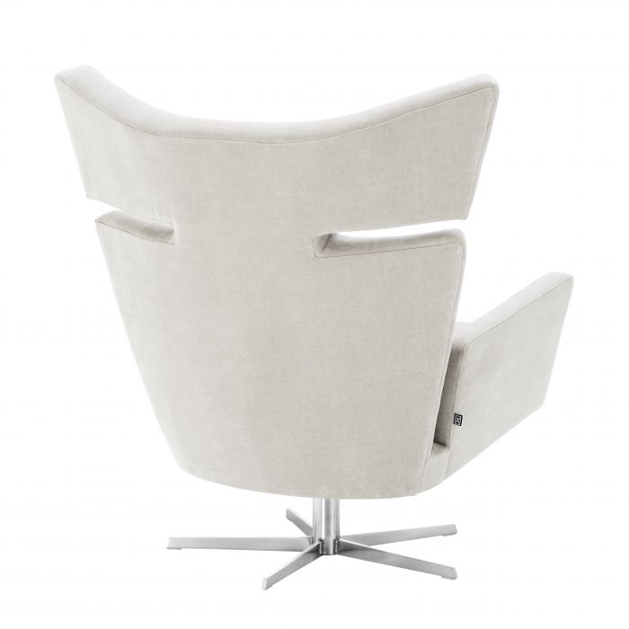 Swivel armchair Eduardo clarck sand