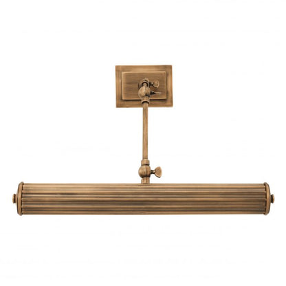 Luca wall lamp in antique brass finish L