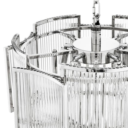 Jet Set nickel chandelier