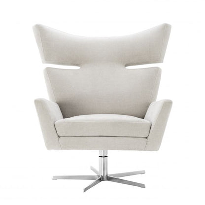 Swivel armchair Eduardo clarck sand