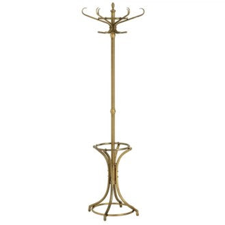 Coatrack Kent antique brass finish