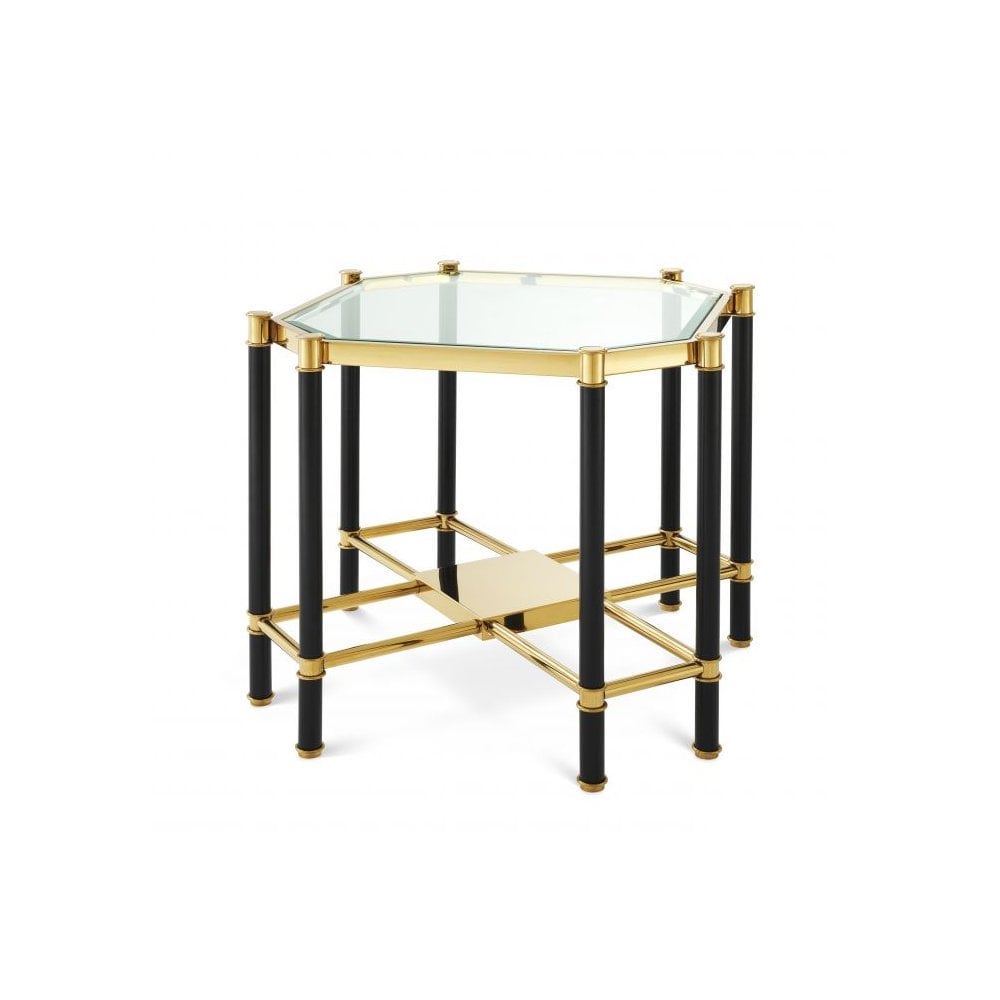Side-table-Florence-gold-&-black-finish